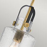 Подвесной светильник с цилиндрическим плафоном из прозрачного стекла с пузырьками Kichler варинант исполнения - 4 | Loft Concept в Волгограде