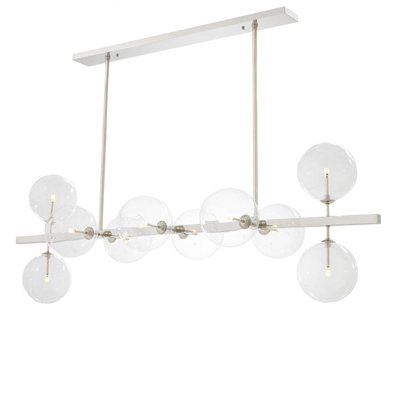 Люстра Chandelier Largo Nickel Никель Прозрачное Стекло Люстра Chandelier Largo Nickel Никель Прозрачное Стекло в Волгограде | Loft Concept