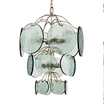 Люстра с каскадом из круглых декоративных элементов Discs of Light варинант исполнения - 2 | Loft Concept в Волгограде