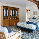 Двуспальная кровать с мягким изголовьем Daniel Bed варинант исполнения - 6 | Loft Concept в Волгограде