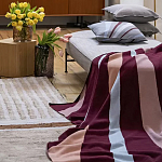 Плед из хлопка с геометрическим рисунком Elan Stripe Addison варинант исполнения - 6 | Loft Concept в Волгограде