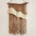 Дизайнерское Панно Дюна Макраме из нитей и бусин Wall Panel Dune варинант исполнения - 2 | Loft Concept в Волгограде