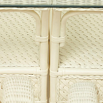 Комплект обеденный из ротанга Eloise grand white варинант исполнения - 14 | Loft Concept в Волгограде