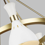 Люстра с 5-ю плафонами в форме песочных часов с узкими перфорированными отверстиями Feiss варинант исполнения - 9 | Loft Concept в Волгограде