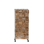 Торшер из перламутра на металлическом каркасе Indonesian Tower 2 варинант исполнения - 2 | Loft Concept в Волгограде