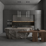 Подвсеной светильник светодиодный металлический цилиндрической формы черный Trumpet tube варинант исполнения - 4 | Loft Concept в Волгограде