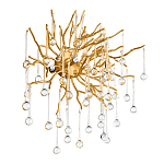 Бра с лучеобразным основанием и подвесками из прозрачного стекла в виде длинных капель Droplet Chandelier варинант исполнения - 3 | Loft Concept в Волгограде