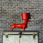 Настольная лампа COLLECTION OF DOGS с абажуром Такса варинант исполнения - 2 | Loft Concept в Волгограде