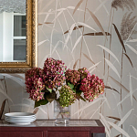 Обои ручная роспись Wild Grasses Special Colourway on Pale Grey dyed silk варинант исполнения - 2 | Loft Concept в Волгограде