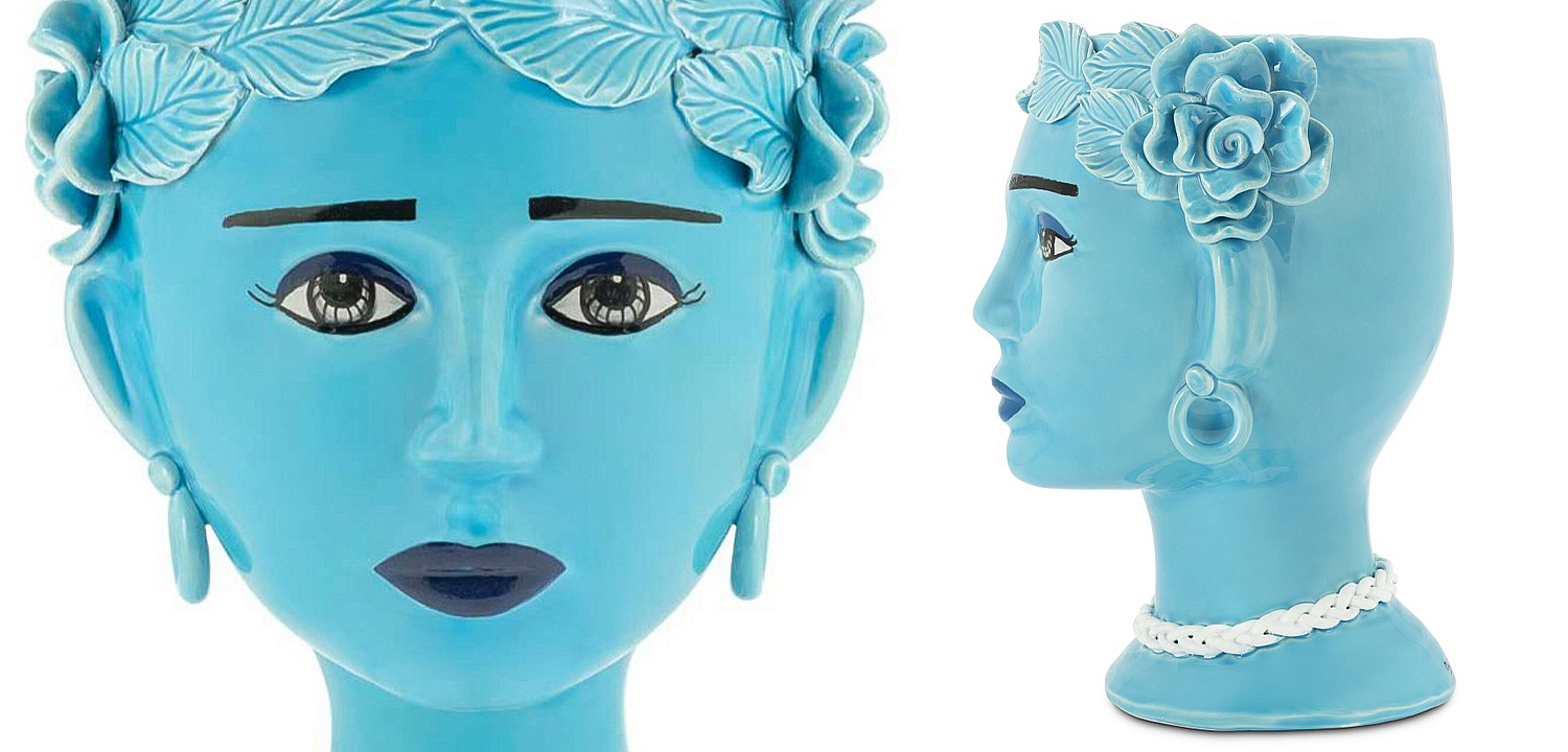 Ваза Vase Selva Blissful Turquoise Ваза Vase Selva Blissful Turquoise - Loft-Concept в Волгограде