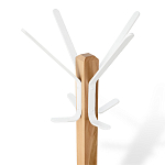 Вешалка с квадратным основанием и 4-мя белыми металлическими крючками Industrial Metal Rust варинант исполнения - 2 | Loft Concept в Волгограде