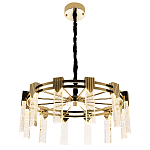 Люстра с прямоугольными хрустальными плафонами Glass Rectangles Gold Chandelier 60 варинант исполнения - 3 | Loft Concept в Волгограде