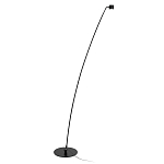 Торшер с изогнутой черной металлической стойкой и цилиндрическим плафоном Davide Groppi варинант исполнения - 1 | Loft Concept в Волгограде