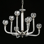 Люстра с 8-ю лампами и гранеными стеклянными плафонами Prism Gala варинант исполнения - 4 | Loft Concept в Волгограде