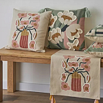 Подушка с цветочным принтом Blooming Elegance Rose варинант исполнения - 7 | Loft Concept в Волгограде