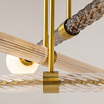 Люстра со стеклянными вставками Helios варинант исполнения - 4 | Loft Concept в Волгограде