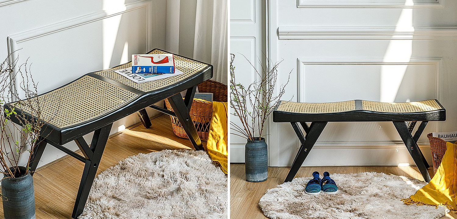 Банкетка Rattan Comfortable Bedend Stool Банкетка Rattan Comfortable Bedend Stool - Loft-Concept в Волгограде