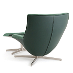 Кресло вращающееся с подставкой для ног зеленое Verdante варинант исполнения - 4 | Loft Concept в Волгограде