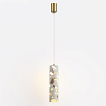 Подвесной светильник с цилиндрическим белым бетонным плафоном Terrazzo Light варинант исполнения - 2 | Loft Concept в Волгограде