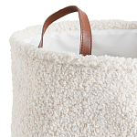 Корзина для белья из ткани букле Boucle Organizers Round варинант исполнения - 2 | Loft Concept в Волгограде