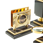 Настольный письменный набор из яшмы и долерита в подарочной упаковке Manager Organizer варинант исполнения - 8 | Loft Concept в Волгограде