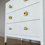 Бельевой Комод с 4 ящиками Elsa Dreams White варинант исполнения - 4 | Loft Concept в Волгограде