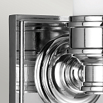 Бра для ванных комнат с матовым цилиндрическим плафоном на квадратном основании цвета хром Feiss варинант исполнения - 4 | Loft Concept в Волгограде