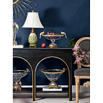 Чаша из прозрачного стекла с бронзовым рельефным ободком Eden Garden варинант исполнения - 3 | Loft Concept в Волгограде