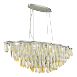 Люстра с подвесками в форме капель на серебристом каркасе Raindrop варинант исполнения - 5 | Loft Concept в Волгограде