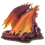 Декоративная статуэтка Дракон Красный Red Dragon with Orange Wings Statuette варинант исполнения - 3 | Loft Concept в Волгограде