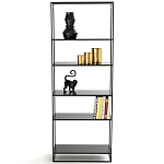 Металлический стеллаж Menzie Black Wide Metal Rack варинант исполнения - 2 | Loft Concept в Волгограде
