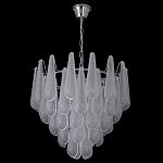 Люстра с подвесками из рифленного стекла в форме капель Textured Glass Chandelier варинант исполнения - 17 | Loft Concept в Волгограде