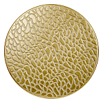 Журнальный столик с конусообразной основой и текстурной поверхностью золотого цвет Ethnic Metal варинант исполнения - 1 | Loft Concept в Волгограде