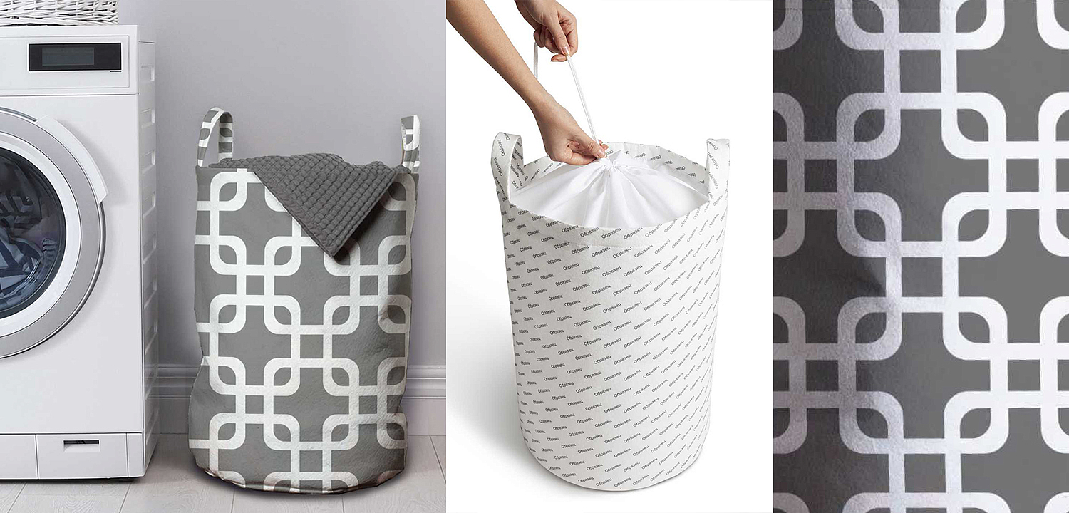 Корзина Squares on Gray Basket Корзина Squares on Gray Basket - Loft-Concept в Волгограде
