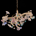 Люстра круглая с цветочным декором Miscellaneous herbs варинант исполнения - 1 | Loft Concept в Волгограде