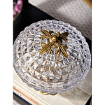 Конфетница из прозрачного рельефного стекла Eden Garden варинант исполнения - 7 | Loft Concept в Волгограде