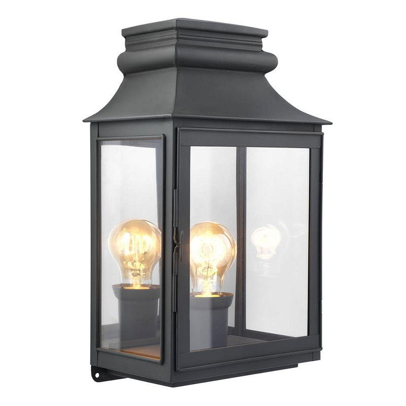 Бра Eichholtz Wall Lamp Primo L Zinc Цинк Прозрачное Стекло в Волгограде | Loft Concept 