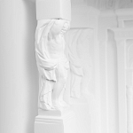 Встраиваемый в стену гипсовый светильник под покраску с колоннами и арками в античном стиле Antiquity Athena варинант исполнения - 12 | Loft Concept в Волгограде