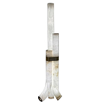 Торшер геометрический с тремя мраморными плафонами Marble Tripod варинант исполнения - 1 | Loft Concept в Волгограде