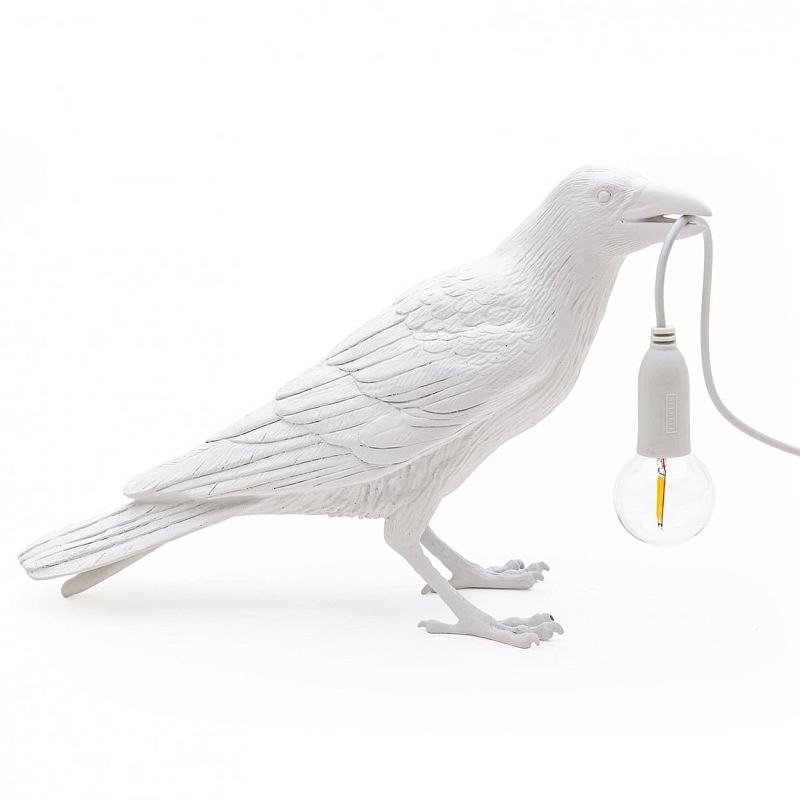 Настольная лампа Seletti Bird Lamp White Waiting Белый Настольная лампа Seletti Bird Lamp White Waiting Белый в Волгограде | Loft Concept