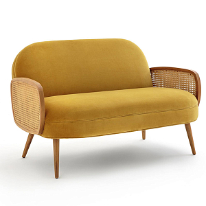 Диван Morten Wicker Sofa Горчичный
