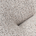 Кресло вращающееся круглой формы из серого шенилла Favorite Vacation Place варинант исполнения - 1 | Loft Concept в Волгограде