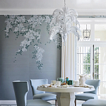 Обои ручная роспись Jasmine Standard colourway on Wood Ash slub silk варинант исполнения - 1 | Loft Concept в Волгограде