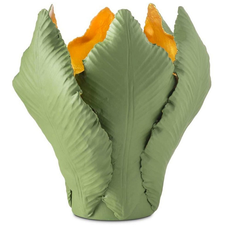 Подсвечник Candleholder Tulip M Золотой Белый Зеленый Подсвечник Candleholder Tulip M Золотой Белый Зеленый в Волгограде | Loft Concept