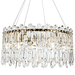 Круглая люстра с хрустальными подвесками Roul Crystal Round Chandelier варинант исполнения - 1 | Loft Concept в Волгограде