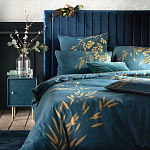 Тумба с одной дверцей Scale Ornament Blue Nightstand варинант исполнения - 4 | Loft Concept в Волгограде