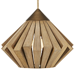 Подвесной светильник из толстых деревянных реек Wooden Slats варинант исполнения - 1 | Loft Concept в Волгограде