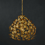 Подвесной светильник золотой с декором в виде лепестков клевера Hanging Clover варинант исполнения - 3 | Loft Concept в Волгограде