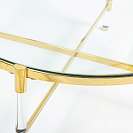 Кофейный столик со столешницей из стекла Crossy варинант исполнения - 2 | Loft Concept в Волгограде