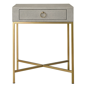 Gaston Stingray Texture Gray Side Table Приставной стол серый скат